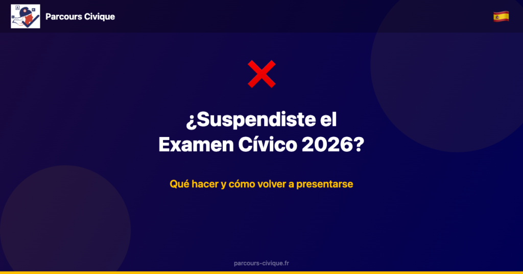Suspender examen cívico francés guía en español